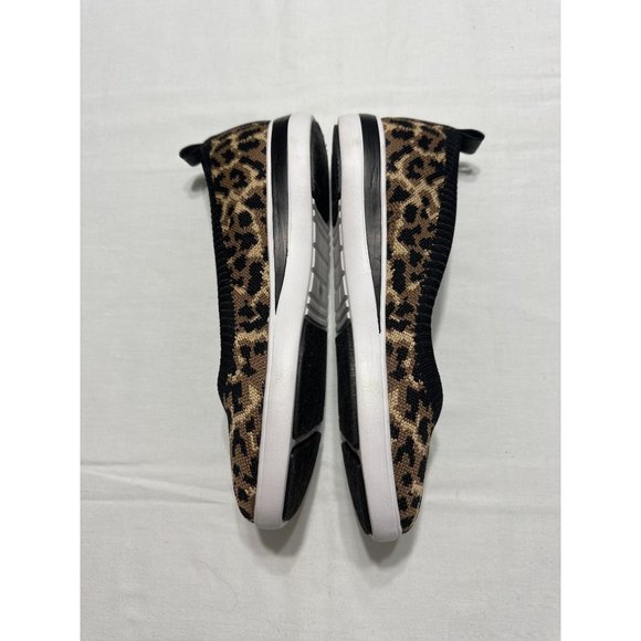 Aubrey Lynn Loafers Flats Amelia Skimmer Leopard Sweater Fabric Slip on 6.5 M - Picture 3 of 8